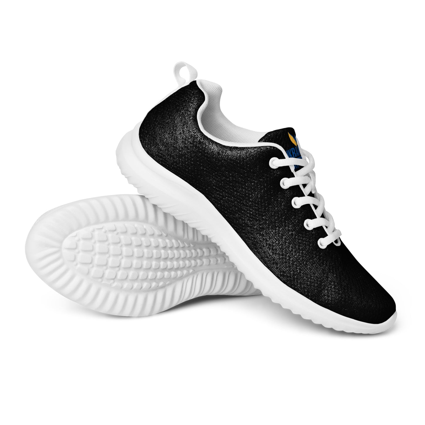 Women’s Black Athletic Shoes - Ukraine Matters Logo