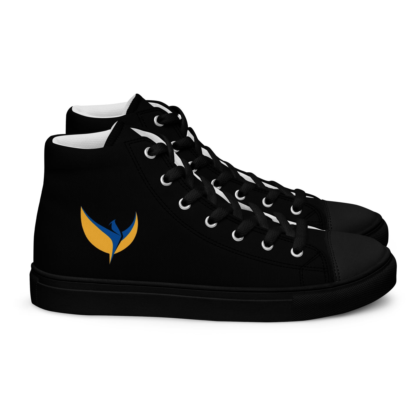 Women’s High Top Black Canvas Shoes - Phoenix