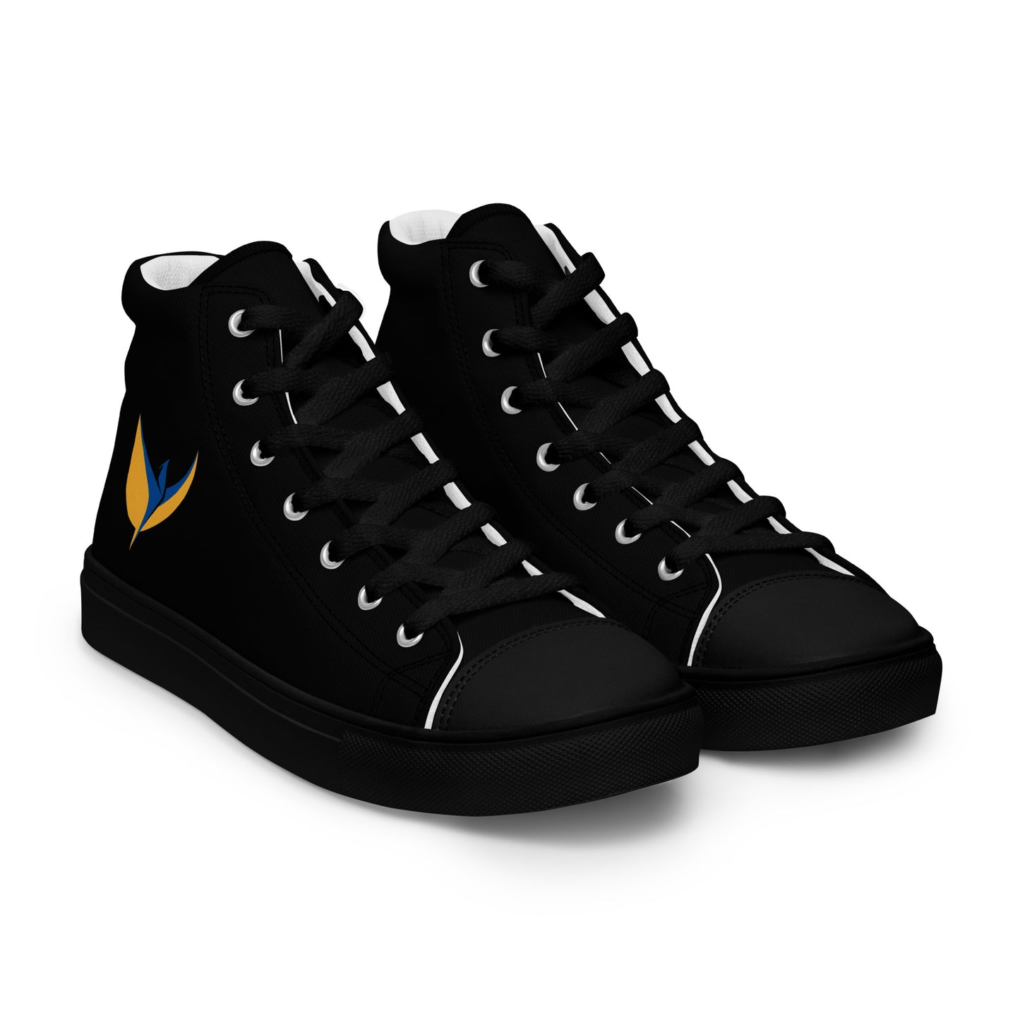 Women’s High Top Black Canvas Shoes - Phoenix