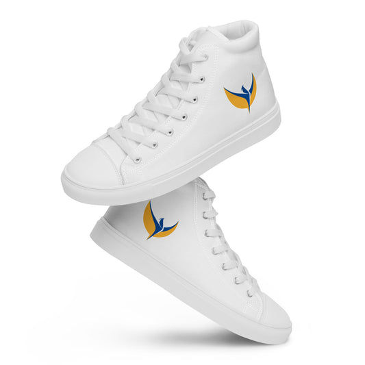 Women’s High Top White Canvas Shoes - Phoenix