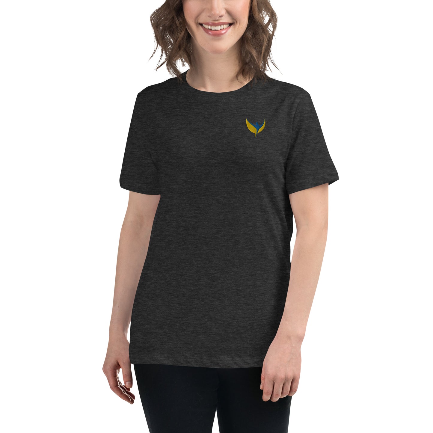 Women's Relaxed T-Shirt - Embroidered Phoenix