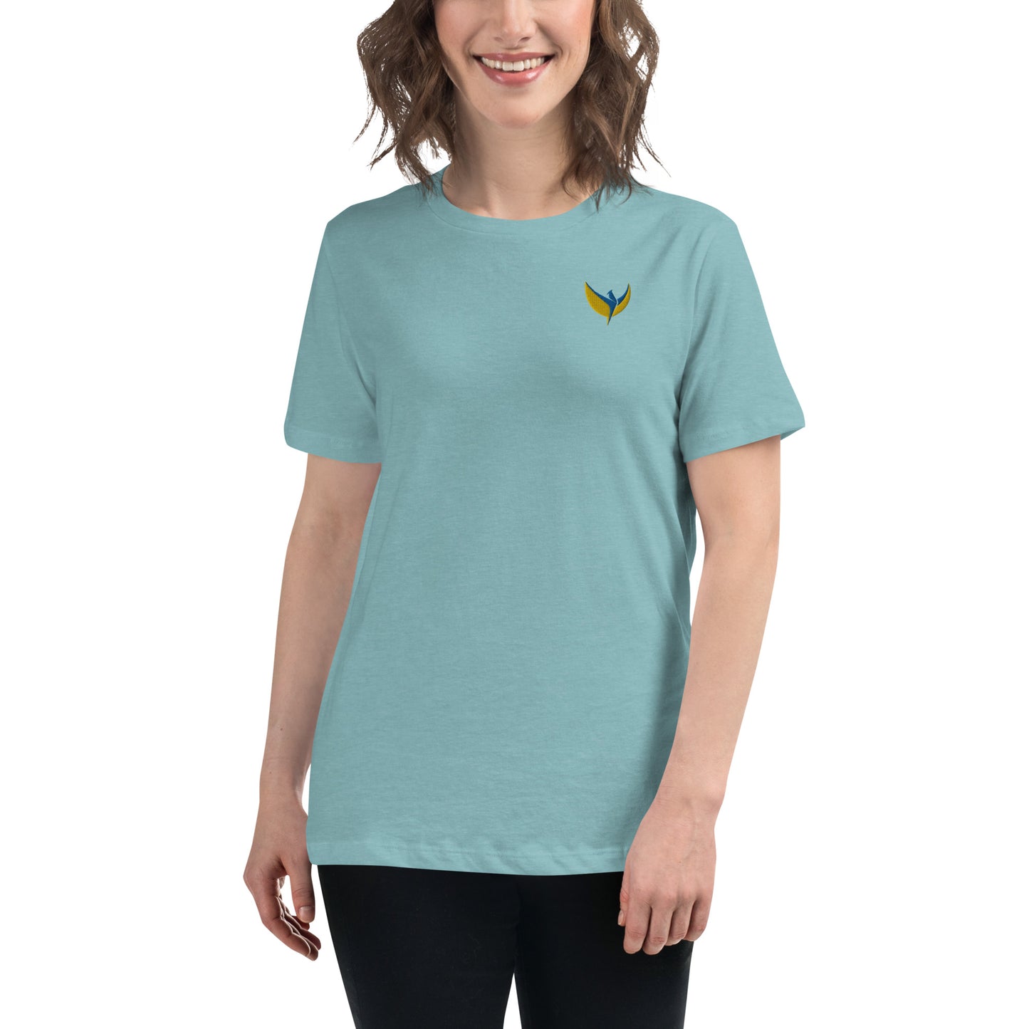 Women's Relaxed T-Shirt - Embroidered Phoenix