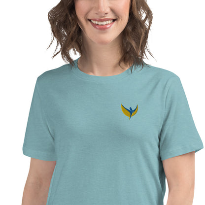 Women's Relaxed T-Shirt - Embroidered Phoenix