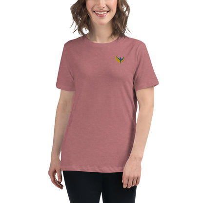 Women's Relaxed T-Shirt - Embroidered Phoenix