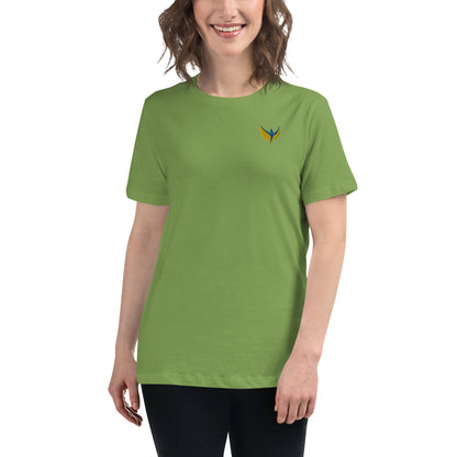 Women's Relaxed T-Shirt - Embroidered Phoenix