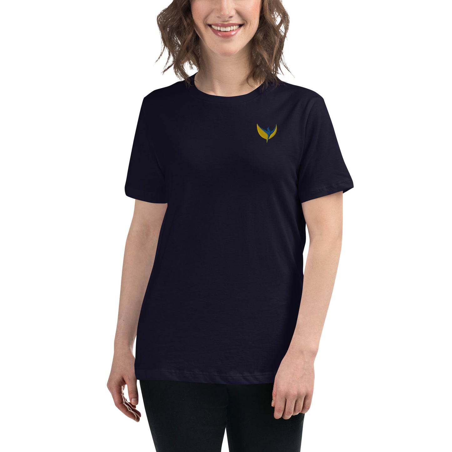 Women's Relaxed T-Shirt - Embroidered Phoenix