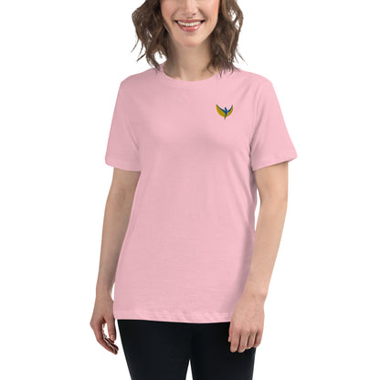 Women's Relaxed T-Shirt - Embroidered Phoenix