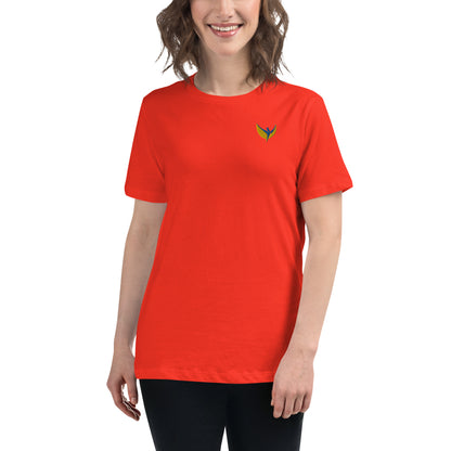 Women's Relaxed T-Shirt - Embroidered Phoenix