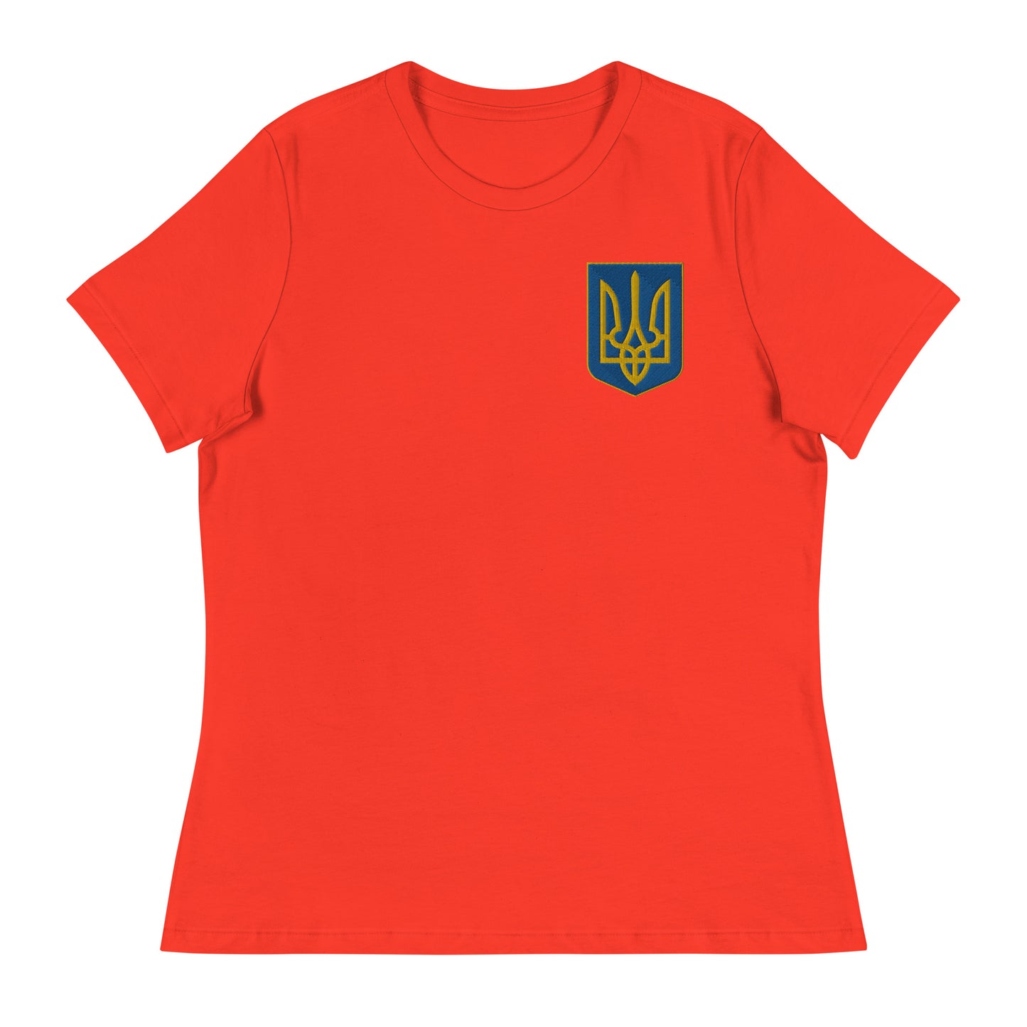 Women's Relaxed T-Shirt - Embroidered Trident