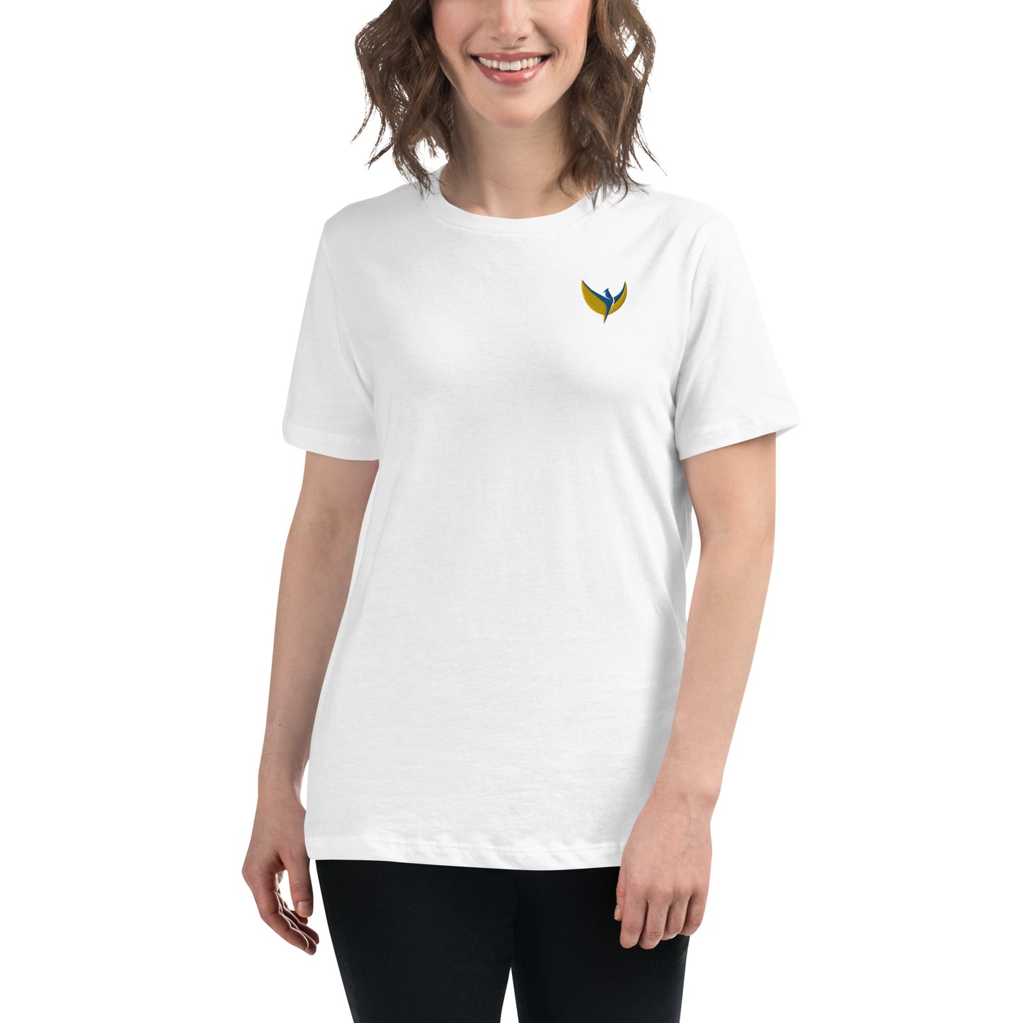 Women's Relaxed T-Shirt - Embroidered Phoenix