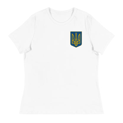 Women's Relaxed T-Shirt - Embroidered Trident