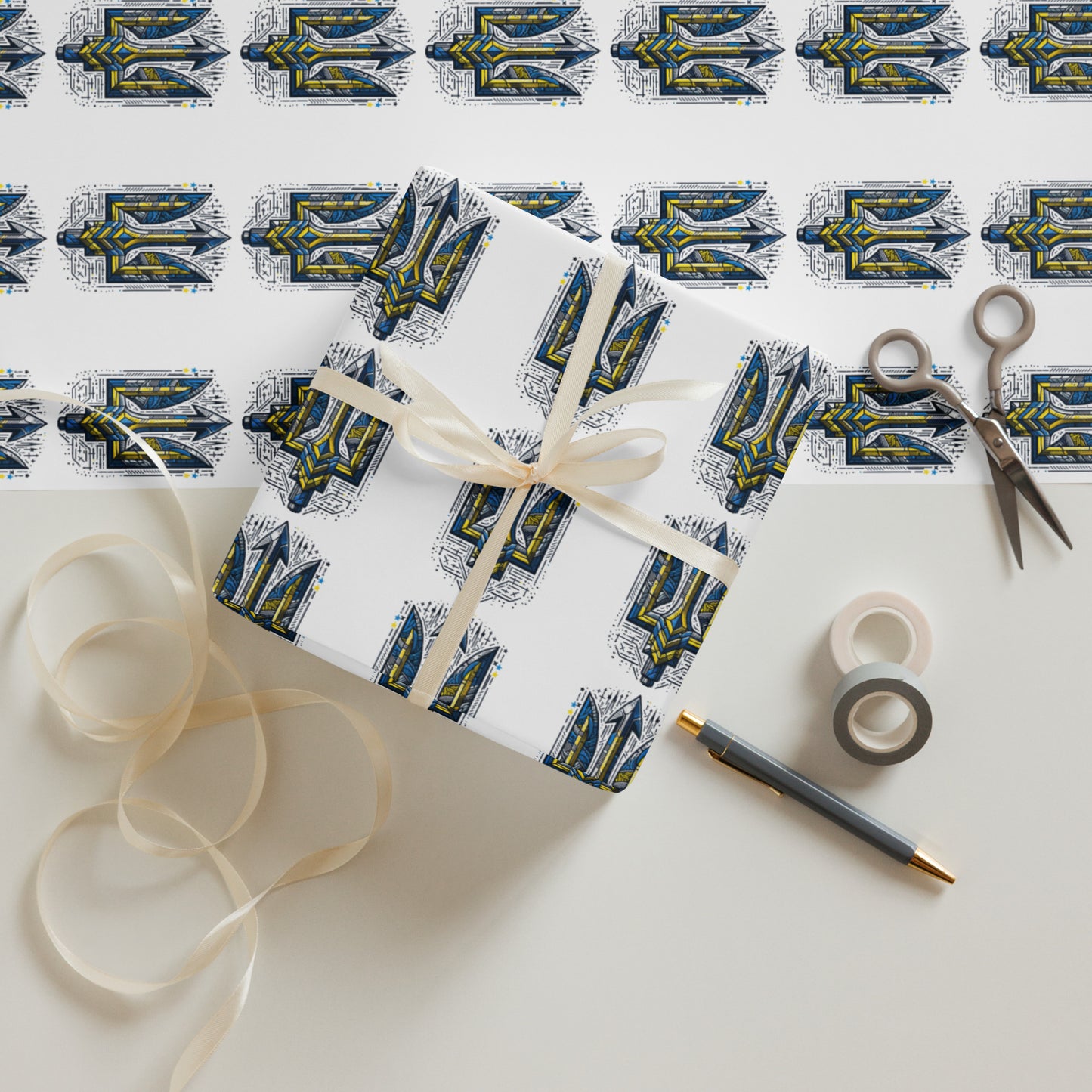 Wrapping Paper Sheets - Alternative Trident