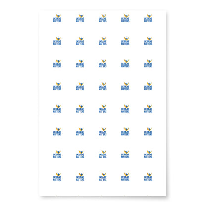 Wrapping Paper Sheets - Ukraine Matters Logo