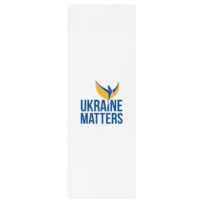 Yoga Mat - Ukraine Matters Logo